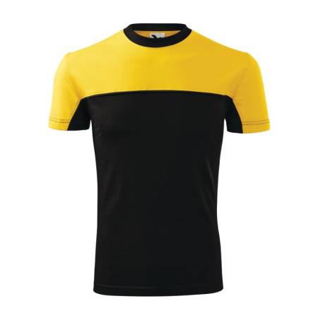 Koszulka męska z krótkim rękawem COLORMIX żółta