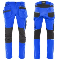 Spodnie robocze monterskie do pasa MONTER niebieskie