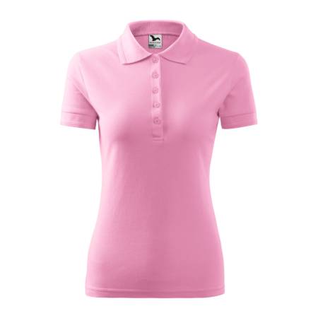 Koszulka polo damska różowa
