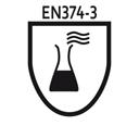 Logotyp normy EN374-3