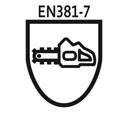 Logotyp normy EN381-7