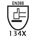 Logotyp normy EN388-134X