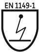 Logotyp normy EN1149-1