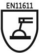 Logotyp normy EN11611