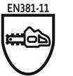 Logotyp normy EN381