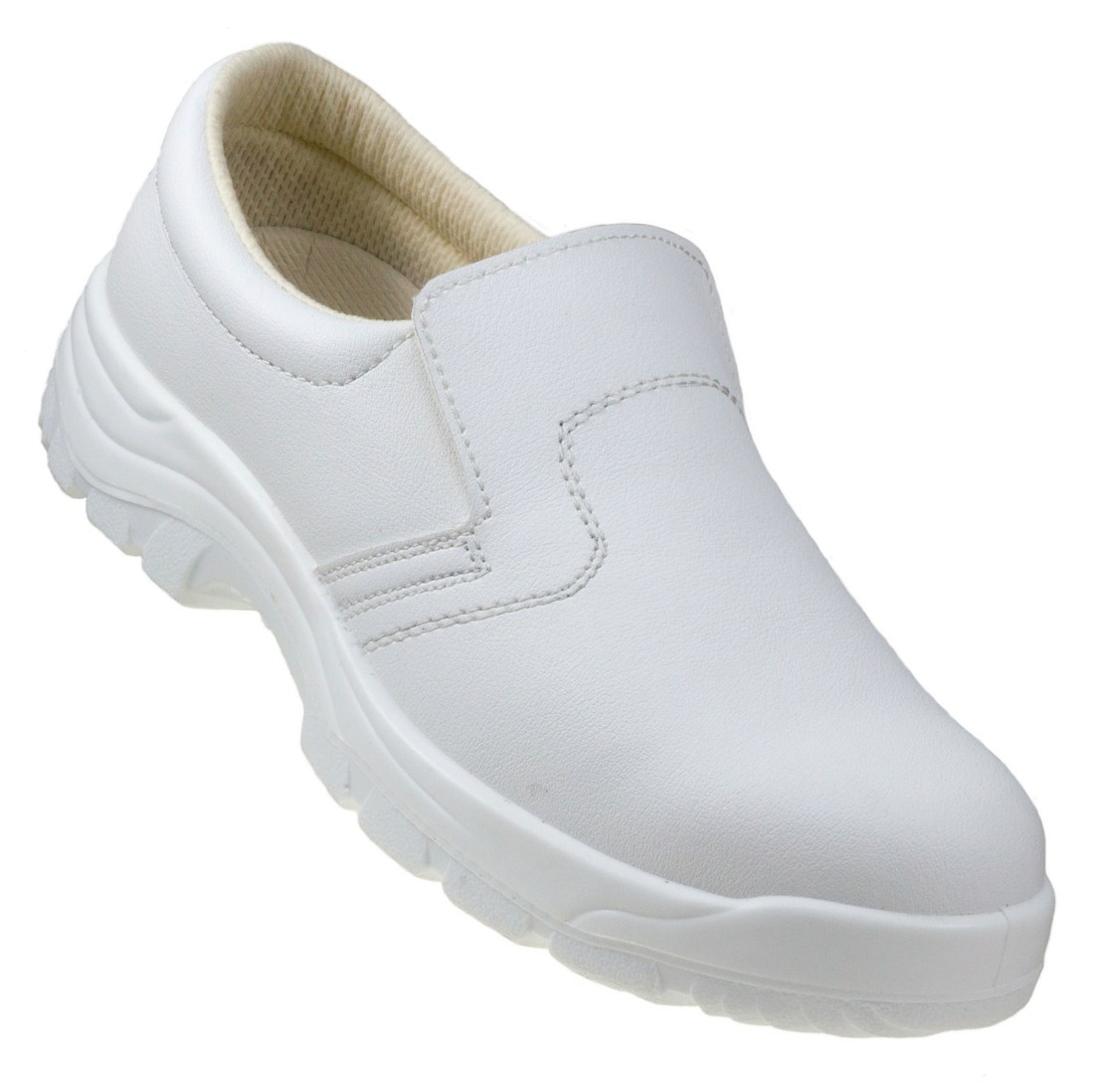Buty robocze białe z podnoskiem ochronnym