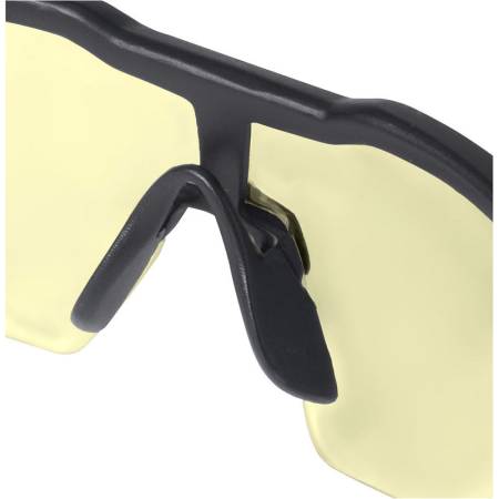Okulary ochronne odporne na zarysowania żółte MILWAUKEE