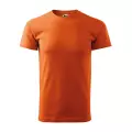 Koszulka męska z krótkim rękawem T-shirt BASIC pomarańczowa