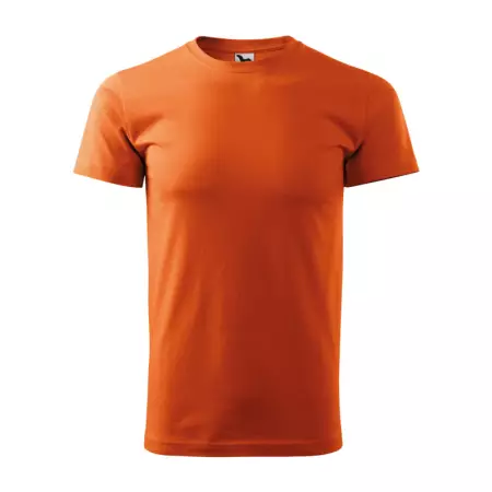Koszulka męska z krótkim rękawem T-shirt BASIC pomarańczowa