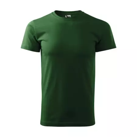 Koszulka męska z krótkim rękawem T-shirt BASIC zielona