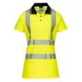 Damska koszulka polo robocza ostrzegawcza LW72 żółta