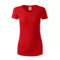 Czerwona koszulka damska z bawełny organicznej ORIGIN