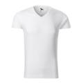 Koszulka męska slim fit V-NECK biała