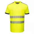 Koszulka robocza odblaskowa oddychająca żółta T181