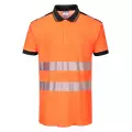 Koszulka polo odblaskowa i oddychająca pomarańczowa T180