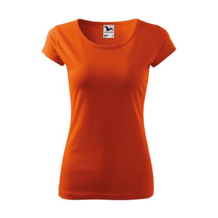 Koszulka damska z krótkim rękawem pomarańczowa