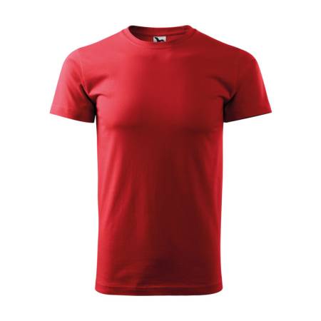 Koszulka męska bawełniana HEAVY NEW czerwona
