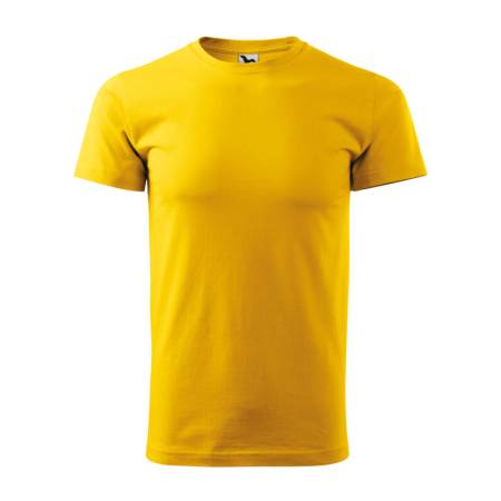 Koszulka męska bawełniana HEAVY NEW żółta