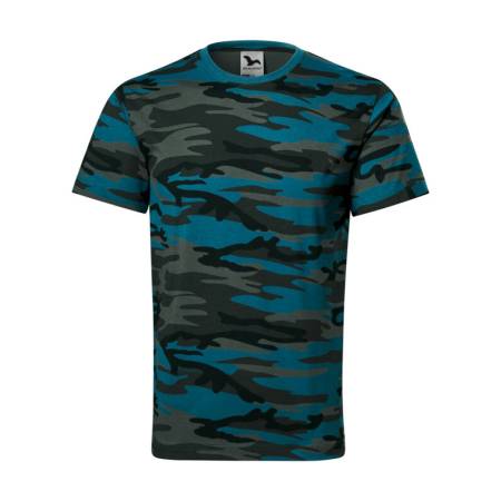 Koszulka męska moro camouflage niebieska