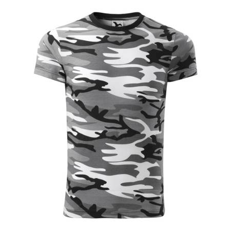 Koszulka męska moro camouflage szara