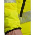 Nowoczesna kurtka robocza ocieplana odblaskowa żółta PW371