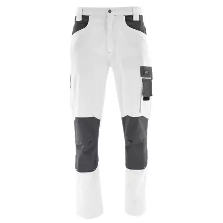 Elastyczne spodnie robocze do pasa ACTIFLEX białe