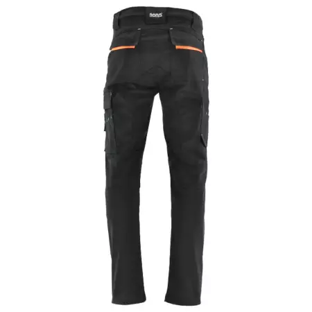 Elastyczne spodnie robocze do pasa ACTIFLEX czarne