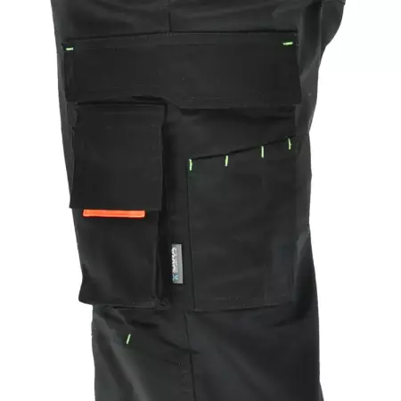 Elastyczne spodnie robocze do pasa ACTIFLEX czarne