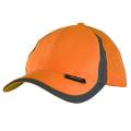 Ostrzegawcza czapka z daszkiem pomarańczowa