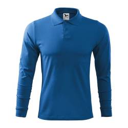 Koszulka Polo z długim rękawem Single niebieska