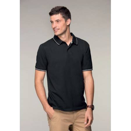 Elegancka męska koszulka polo MALFINI PERFECTION PLAIN czarna