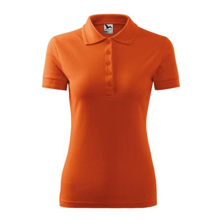 Koszulka polo damska pomarańczowa