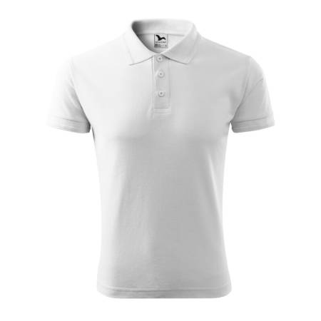 Koszulka męska polo MALFINI biała