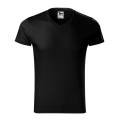 Koszulka męska slim fit V-NECK czarny