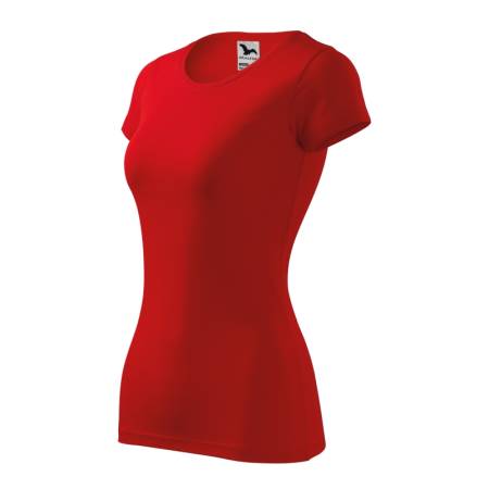 Koszulka damska taliowana GLANCE czerwona