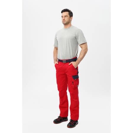 Spodnie robocze do pasa GWB czerwone