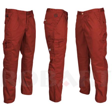 spodnie robocze do pasa VOBSTER czerwone