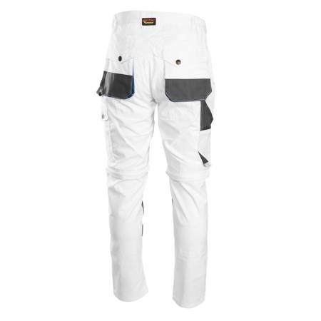 Białe spodnie robocze do pasa PRACTICAL