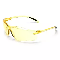 Okulary ochronne przeciwodpryskowe zolte rozswietlajace