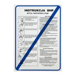 Instrukcja BHP „Instrukcja BHP mycia i dezynfekcji rąk”.