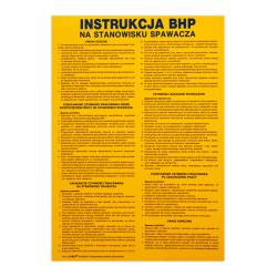 Instrukcje BHP „BHP na stanowisku spawacza”.