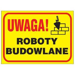 Tablica budowlana Roboty budowlane