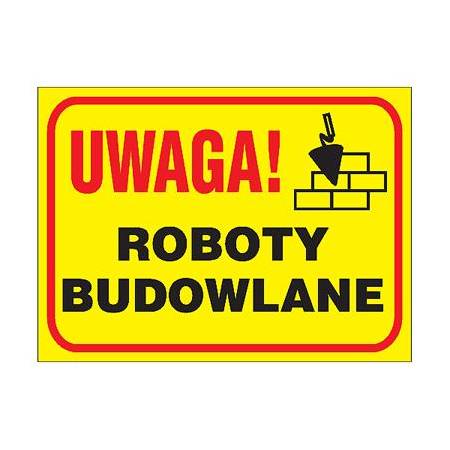 Tablica budowlana Roboty budowlane