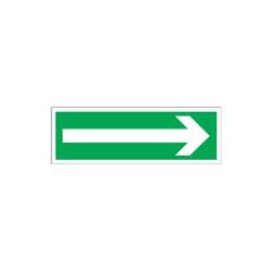 Znak ewakuacyjny „Kierunek do wyjścia drogi ewakuacji”.