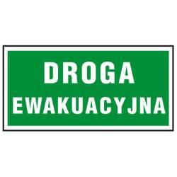 Znak ewakuacyjny „Droga ewakuacyjna”.