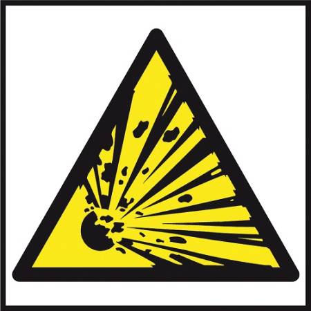 Niebezpieczeństwo wybuchu materiały wybuchowe